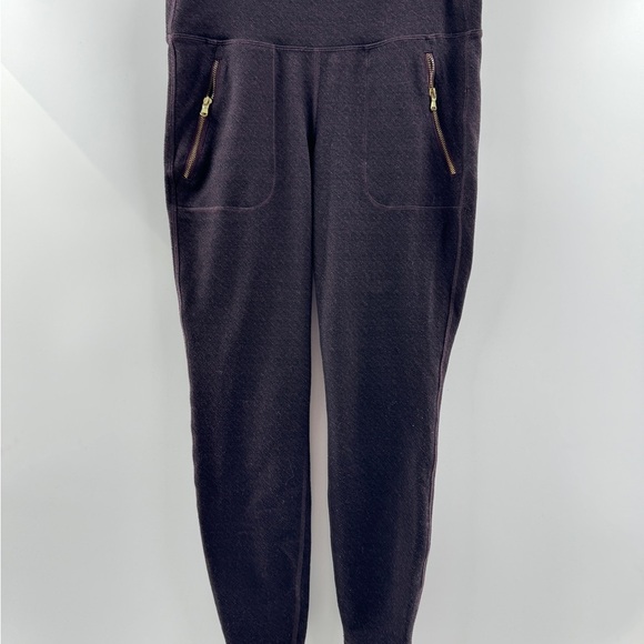 Old Navy Active Black & Heathered Purple Leggings – Size Medium - Picture 2 of 8